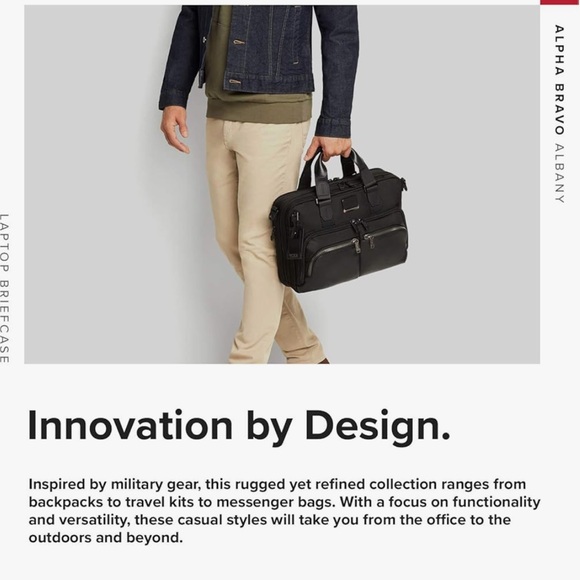 Tumi Alpha Bravo Slim Commuter Bag - Picture 3 of 8